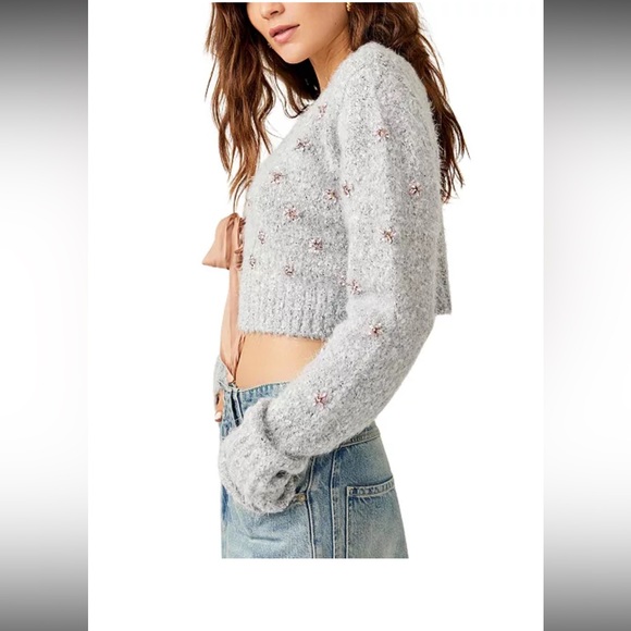 Free People Twinkle Tie-Front Cardigan Sweater - Picture 6 of 7